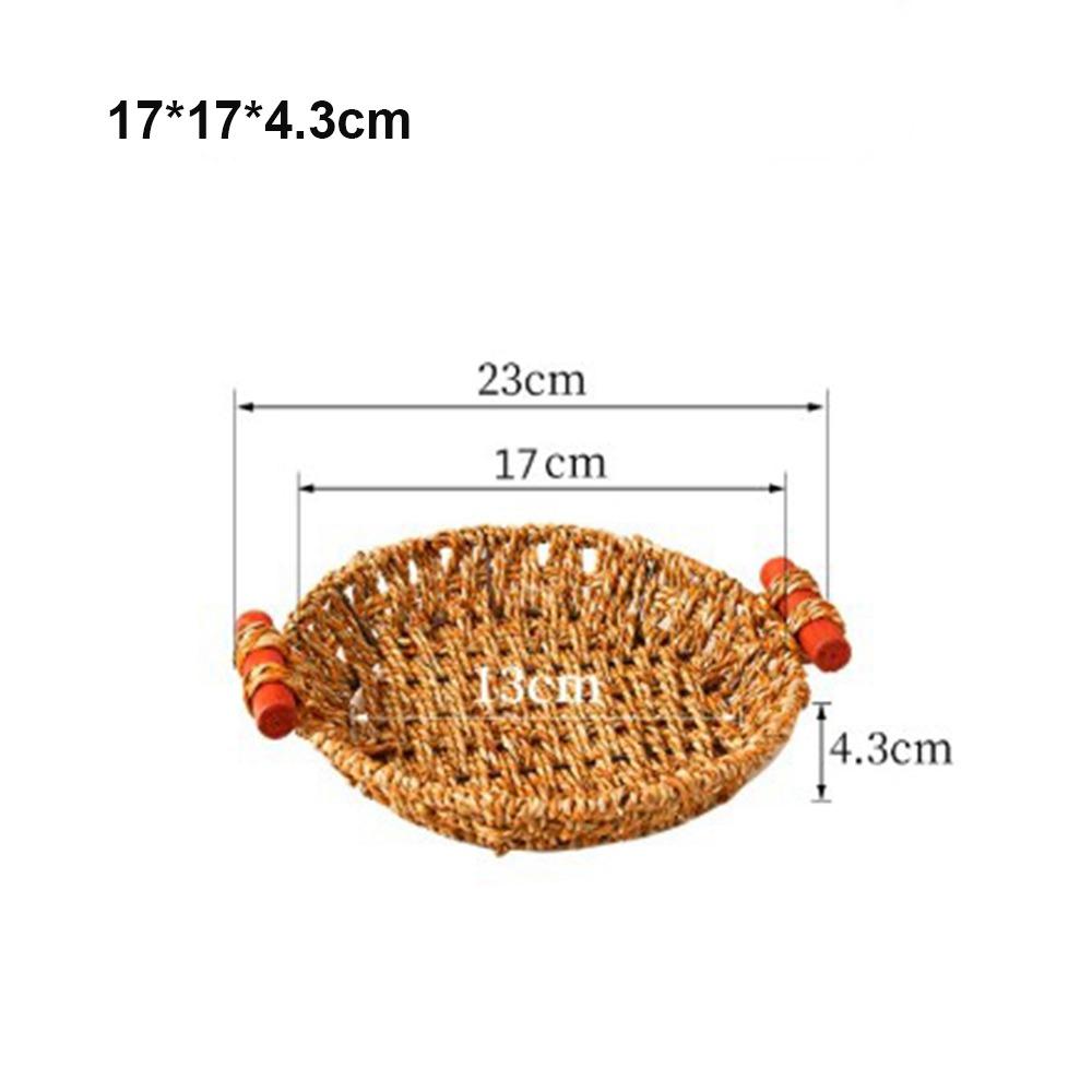 New Hardness Rattan Wicker Woven Serving Baskets Handwoven Khaki Bread Fruit Vegetables Basket with Handle 10 Styles Pizza Tray
New Hardness Rattan Wicker Woven Serving Baskets Handwoven Khaki Bread Fruit Vegetables Basket with Handle 10 Styles Pizza Tray