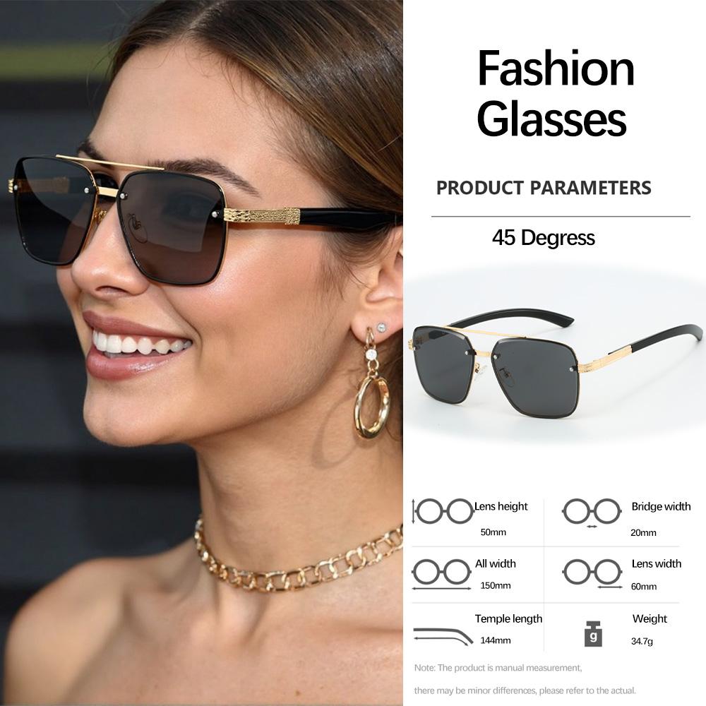 Vintage Metal Framed Sunglasses With Minimalist Design Retro And Fashionable Commuting Glasses Versatile For Daily Use
Vintage Metal Framed Sunglasses With Minimalist Design Retro And Fashionable Commuting Glasses Versatile For Daily Use