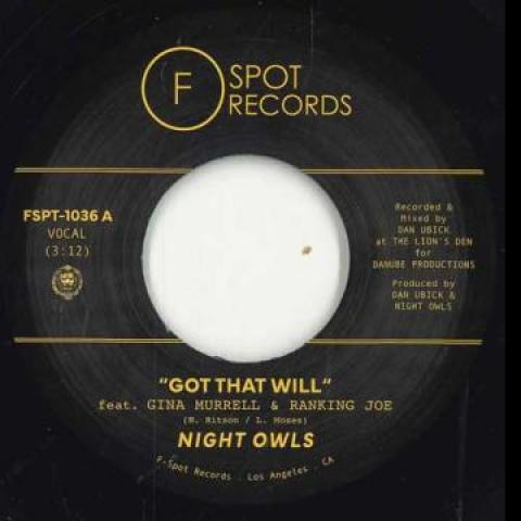 7inch Record NIGHT OWLS (6) - Got That Will FSPT1036 F Spot Records 2024 US Reggae, Ska & Dub
7inch Record NIGHT OWLS (6) - Got That Will FSPT1036 F Spot Records 2024 US Reggae, Ska & Dub