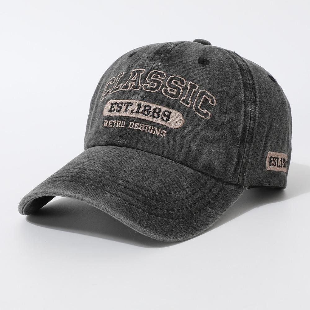 Retro Classic EST.1889 Embroidery Baseball Cap Visor Washed Cotton Baseball Hats Adjustable Peaked Cap For Man Women Unisex чёрный
Retro Classic EST.1889 Embroidery Baseball Cap Visor Washed Cotton Baseball Hats Adjustable Peaked Cap For Man Women Unisex чёрный