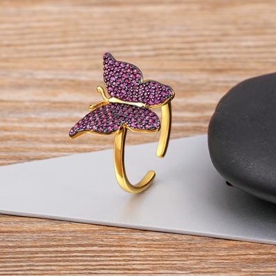 Nidin Fashion Design Opening High-Grade Copper Inlaid Zircon Lucky Butterfly Adjustable Ring Luxury Shiny Cocktail Party Jewelry розы красного
Nidin Fashion Design Opening High-Grade Copper Inlaid Zircon Lucky Butterfly Adjustable Ring Luxury Shiny Cocktail Party Jewelry розы красного