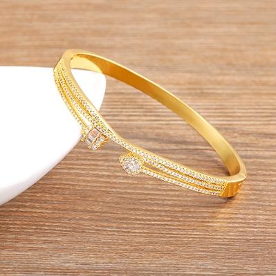 Nidin Classic Light Luxury Brand Inlaid Zircon Gold Plated Bangle Bracelets For Women 4 Colors Charm Party Wedding Jewelry Gift 56-58mm белый
Nidin Classic Light Luxury Brand Inlaid Zircon Gold Plated Bangle Bracelets For Women 4 Colors Charm Party Wedding Jewelry Gift 56-58mm белый