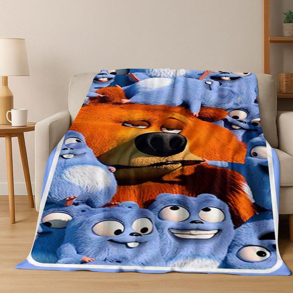 Funny Grizzy and The Lemmings Cartoon Flannel Blanket Soft Warm Throw Blanket for Bed Bedroom Room Living Room Travel Picnic Kid 75x90cm
Funny Grizzy and The Lemmings Cartoon Flannel Blanket Soft Warm Throw Blanket for Bed Bedroom Room Living Room Travel Picnic Kid 75x90cm