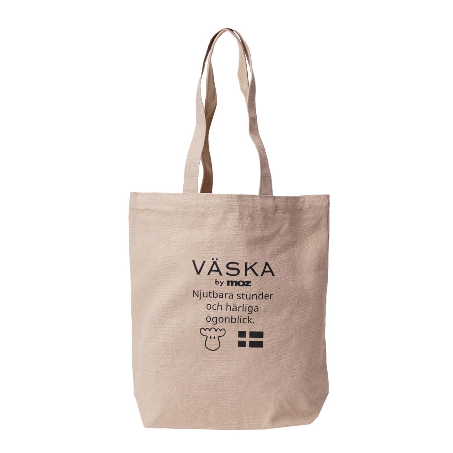 VASKA by moz Light Wash Canvas Tote Bag, Nordic, Swedish Elk Design, Women s, Medium, Daily Use, Shoulder Bag, Cotton, VSWE-02B, Beige
VASKA by moz Light Wash Canvas Tote Bag, Nordic, Swedish Elk Design, Women s, Medium, Daily Use, Shoulder Bag, Cotton, VSWE-02B, Beige