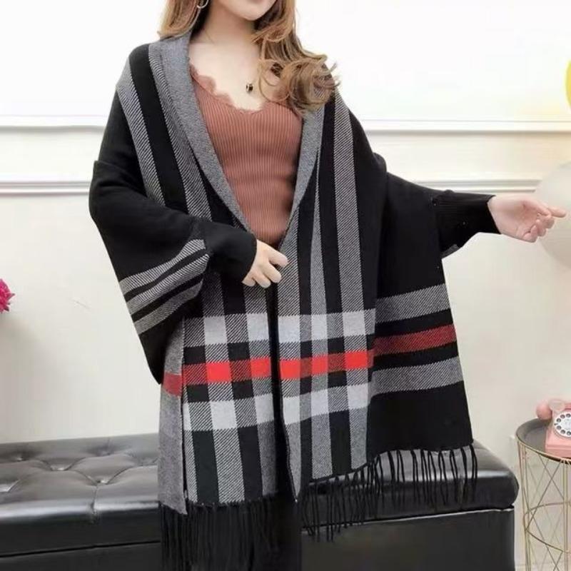 Женский повседневный женский свитер с длинными рукавами, женская шаль, двухсторонняя накидка, куртка в клетку, трикотажный утолщенный теплый кардиган one size чёрный
Женский повседневный женский свитер с длинными рукавами, женская шаль, двухсторонняя накидка, куртка в клетку, трикотажный утолщенный теплый кардиган one size чёрный