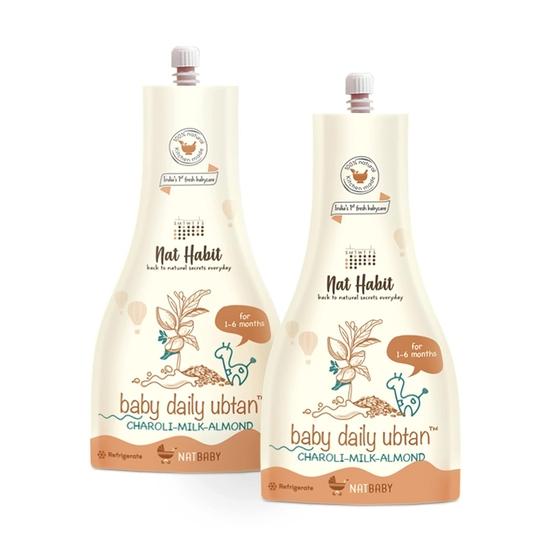 Nat Habit Baby Bath Ubtan - ежедневный убтан с молоком чароли и миндалем для детей от 1 до 6 месяцев. Очищение и питание. (80 г, Упаковка из 2 шт.)
Nat Habit Baby Bath Ubtan - ежедневный убтан с молоком чароли и миндалем для детей от 1 до 6 месяцев. Очищение и питание. (80 г, Упаковка из 2 шт.)