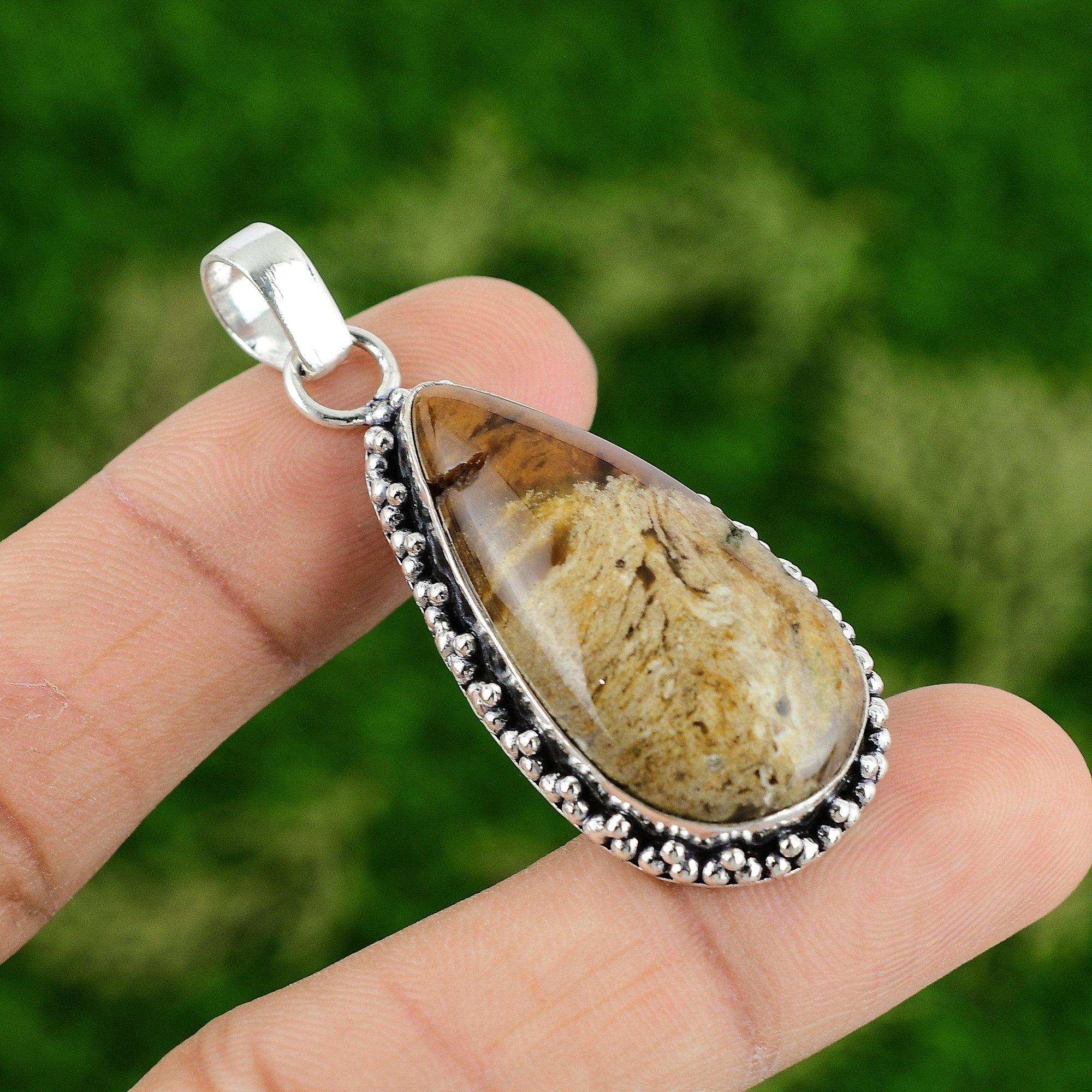 Coconut Jasper Pendant Handmade Gemstone Pendant Amazing Jewelry 925 Sterling Silver Pendant Gifts For Her
Coconut Jasper Pendant Handmade Gemstone Pendant Amazing Jewelry 925 Sterling Silver Pendant Gifts For Her