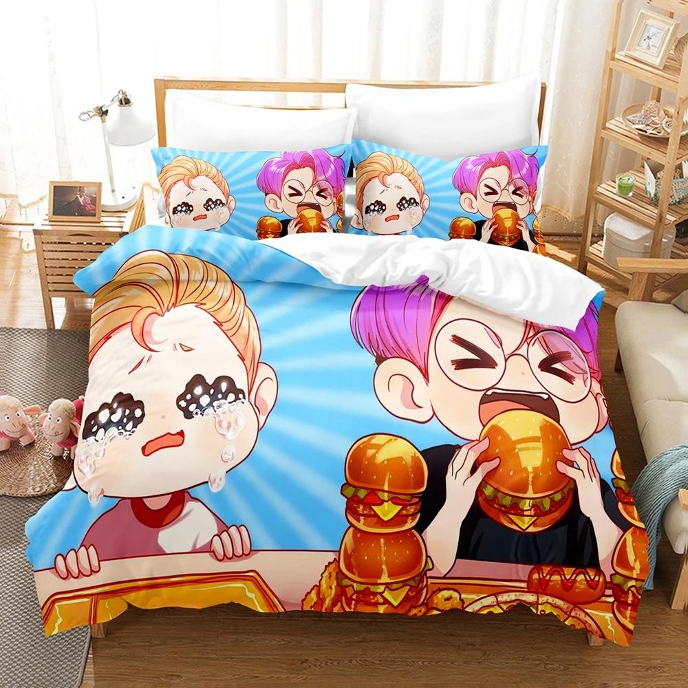 3D Cartoons Lankybox Bedding Sets Duvet Cover Set With Pillowcase Twin Full Queen King Bedclothes Bed Linen For Home Textiles 70x133cm 2pcs
3D Cartoons Lankybox Bedding Sets Duvet Cover Set With Pillowcase Twin Full Queen King Bedclothes Bed Linen For Home Textiles 70x133cm 2pcs