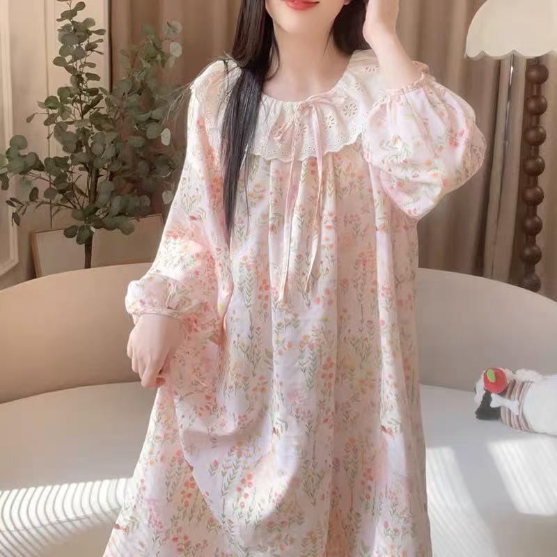 Women s Cloud Cotton Midi Pajama Dress - Fresh Lace, One Size, for Spring & Autumn One Size
Women s Cloud Cotton Midi Pajama Dress - Fresh Lace, One Size, for Spring & Autumn One Size