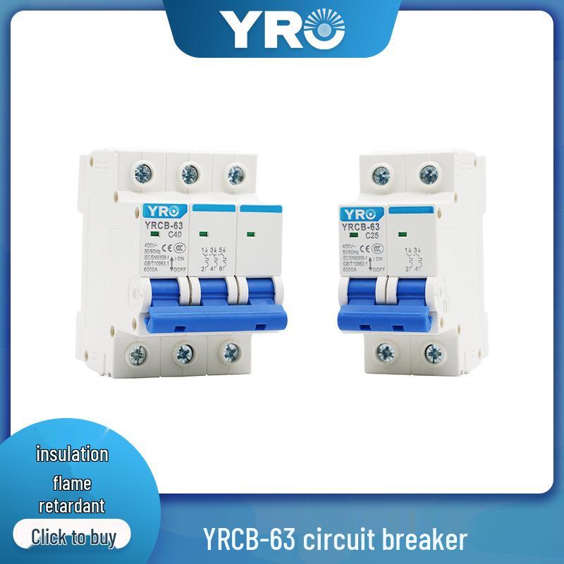 CE Certified 63A AC Mini Circuit Breaker, 220V/400V, Household Protection Switch 1-Pole 63A
CE Certified 63A AC Mini Circuit Breaker, 220V/400V, Household Protection Switch 1-Pole 63A