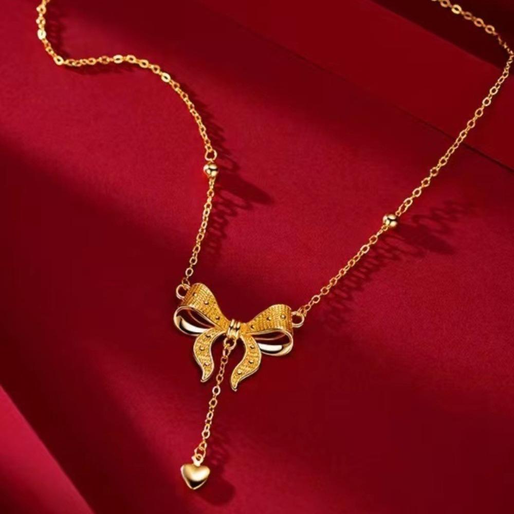 Waterproof Women Necklace Luxury Bow Fringe Necklace Exquisite Butterfly Chain Pendant Wedding
Waterproof Women Necklace Luxury Bow Fringe Necklace Exquisite Butterfly Chain Pendant Wedding