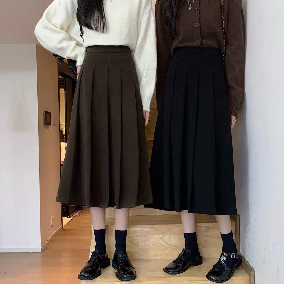 2024 Женская черная плиссированная юбка миди А-силуэта - Ретро стиль весна/осень 2XL кофейный
2024 Женская черная плиссированная юбка миди А-силуэта - Ретро стиль весна/осень 2XL кофейный