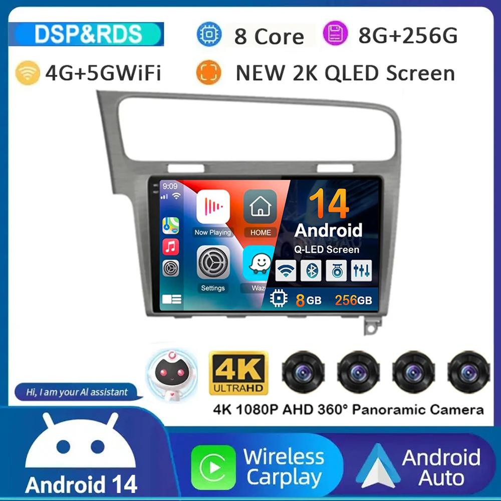 Android 14 WIFI+4G Auto For Volkswagen VW Golf 7 MK7 GTI 2011-2021 Car Radio Carplay HD Multimedia GPS Video Player Stereo 2din
Android 14 WIFI+4G Auto For Volkswagen VW Golf 7 MK7 GTI 2011-2021 Car Radio Carplay HD Multimedia GPS Video Player Stereo 2din