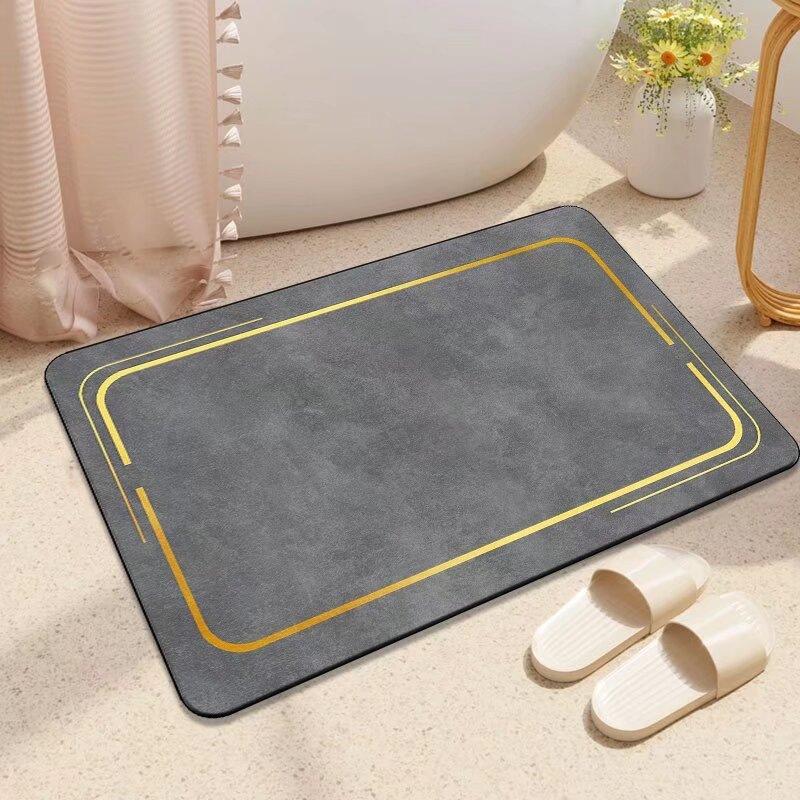 Jijifeng Bathroom Floor Mat Bathroom Dirt-resistant Bathroom Anti-slip Mat Diatom Mud Floor Mat Water Absorption Mat Foot Mat 40 * 60cm
Jijifeng Bathroom Floor Mat Bathroom Dirt-resistant Bathroom Anti-slip Mat Diatom Mud Floor Mat Water Absorption Mat Foot Mat 40 * 60cm