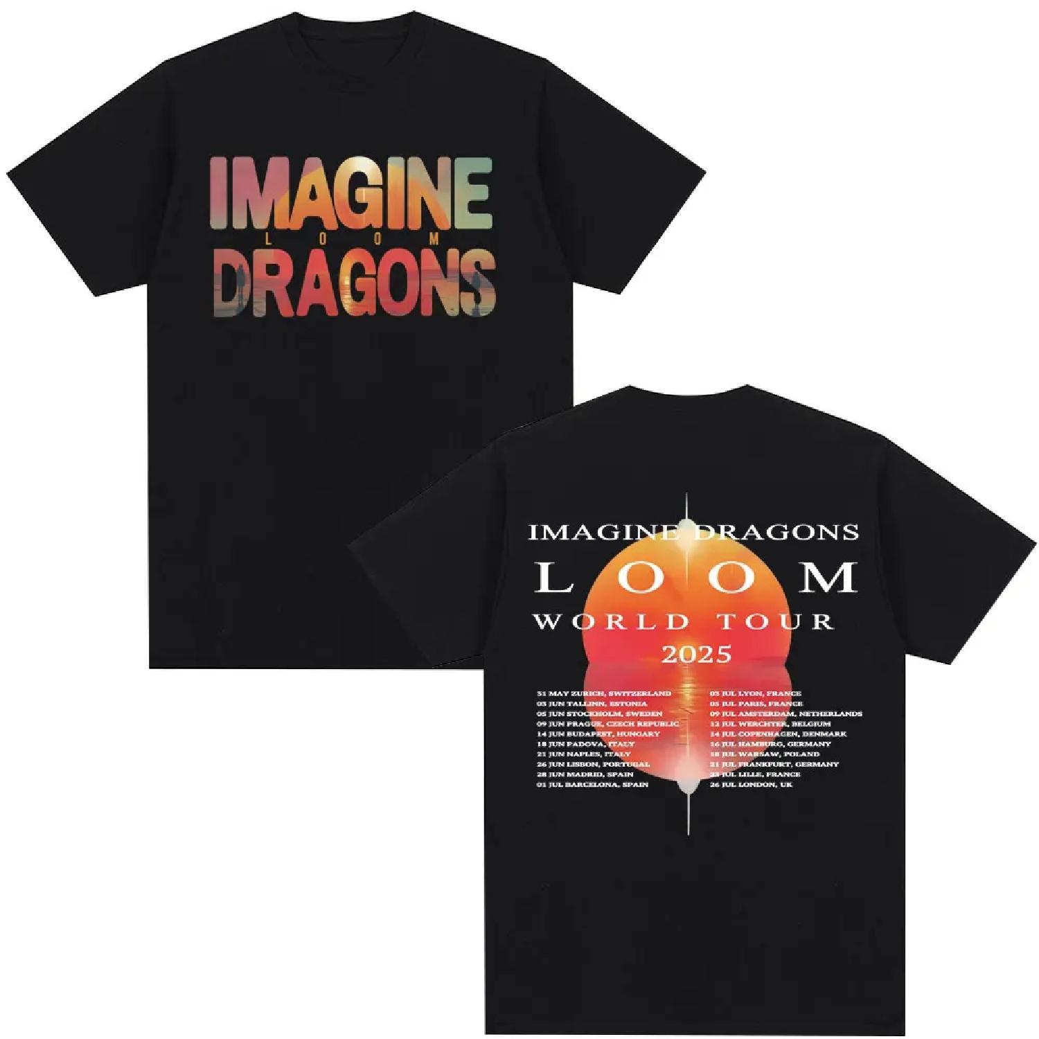 Imagine Dragons Band Loom World Tour 2025 T Shirt Men s Women Fashion Hip Hop Rock T-shirt Casual Cotton Oversized T-shirts Tops XXXXXL
Imagine Dragons Band Loom World Tour 2025 T Shirt Men s Women Fashion Hip Hop Rock T-shirt Casual Cotton Oversized T-shirts Tops XXXXXL