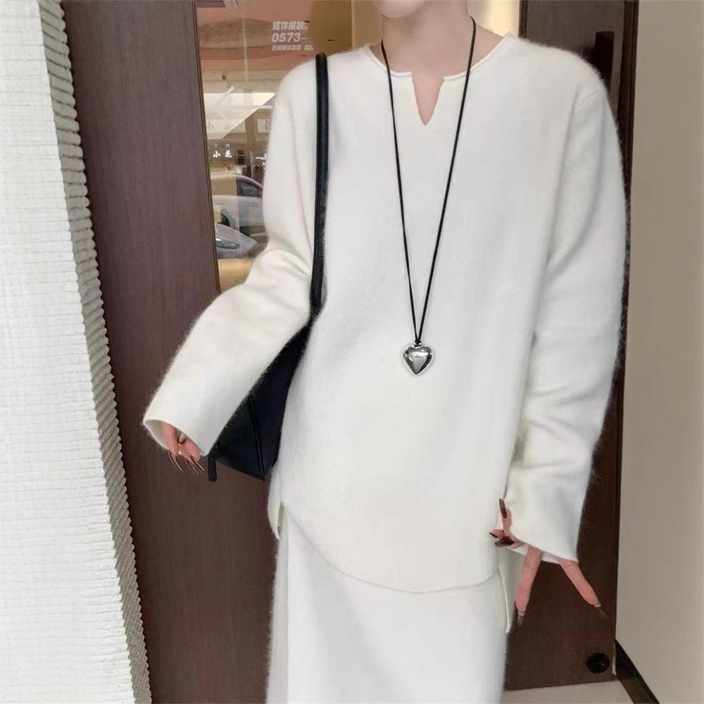 Новый свободный и модный вязаный свитер для женщин с пуловером, воротником-ножницами, непринужденным стилем и неровным подолом one size бежевый
Новый свободный и модный вязаный свитер для женщин с пуловером, воротником-ножницами, непринужденным стилем и неровным подолом one size бежевый