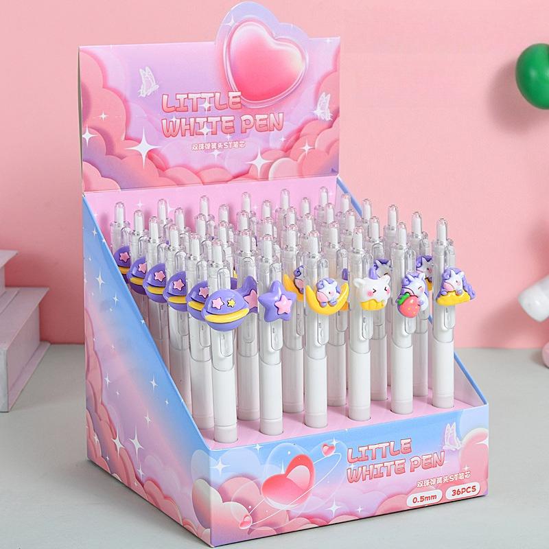 36Pcs Moon Horse Patch High-Value Exam-Taking Pen, Girly Retractable Gel Pen Stationery School Office Supplies Prize Gift Writing Tools Holiday Gift N Random style
36Pcs Moon Horse Patch High-Value Exam-Taking Pen, Girly Retractable Gel Pen Stationery School Office Supplies Prize Gift Writing Tools Holiday Gift N Random style