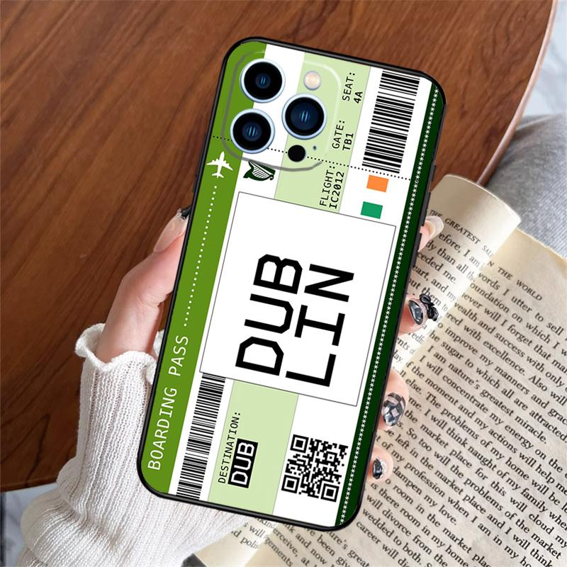 Boarding Pass Ticket Phone Case For iPhone 16 15 14 13 11 12 Pro Max Plus 12 13 Mini XR 16e Funda Silicone Cover iPhone 16Pro MAX
Boarding Pass Ticket Phone Case For iPhone 16 15 14 13 11 12 Pro Max Plus 12 13 Mini XR 16e Funda Silicone Cover iPhone 16Pro MAX