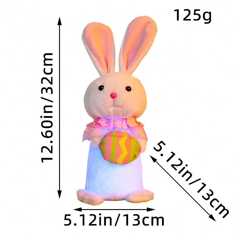 1/2PCS Cute LED Glowing Bunny Decoration for Easter Luminous Rabbit Doll for Desktop Decor Holiday Gifts for Children 32X13x13cm
1/2PCS Cute LED Glowing Bunny Decoration for Easter Luminous Rabbit Doll for Desktop Decor Holiday Gifts for Children 32X13x13cm
