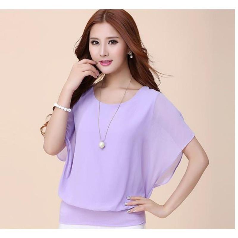 Summer new chiffon shirt women s short-sleeved large-size women s clothing thin bat chiffon top bottoming shirt 5XL лавандовий
Summer new chiffon shirt women s short-sleeved large-size women s clothing thin bat chiffon top bottoming shirt 5XL лавандовий
