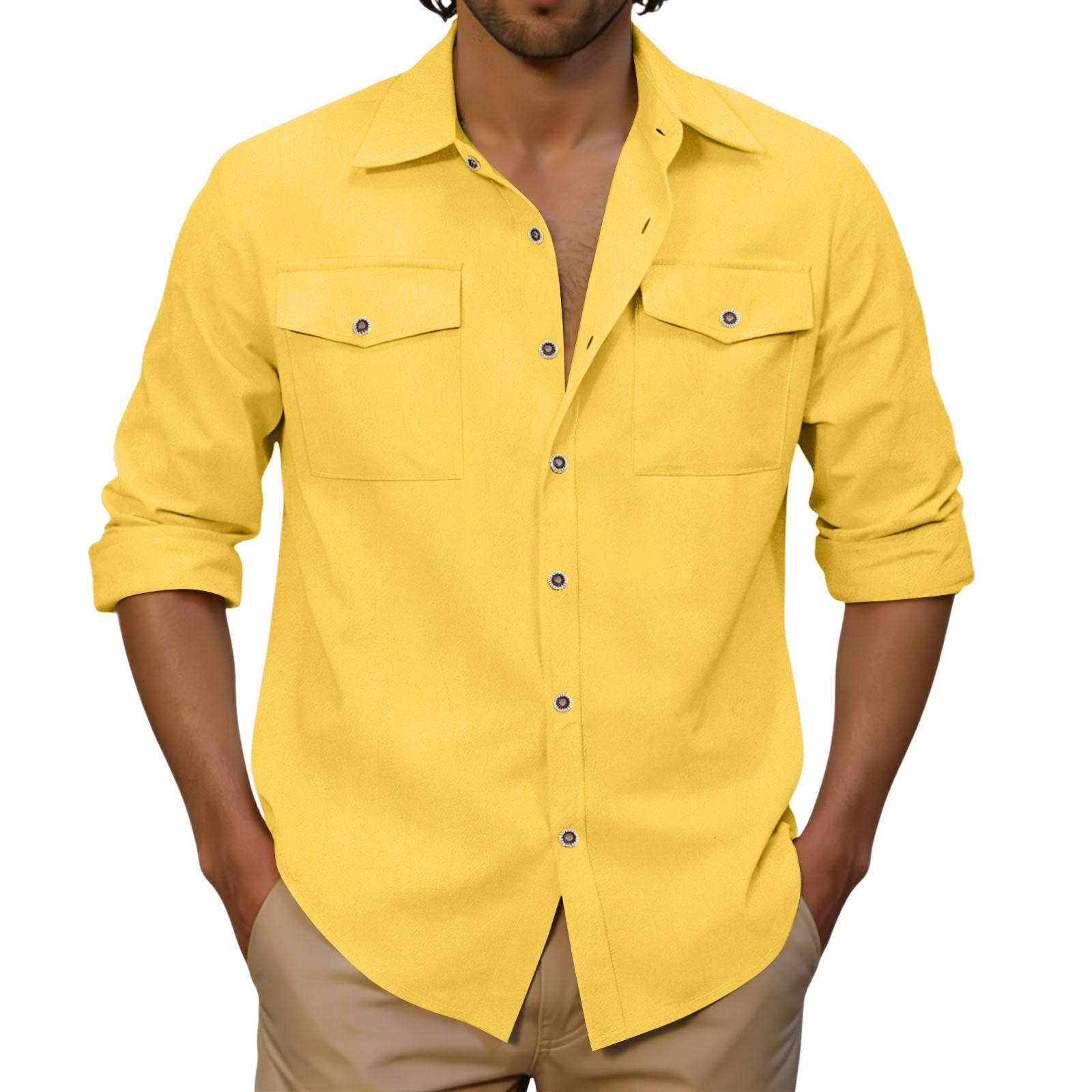 Men s Casual Outdoor Collared Corduroy Long-Sleeve Shirt XL жовтий
Men s Casual Outdoor Collared Corduroy Long-Sleeve Shirt XL жовтий