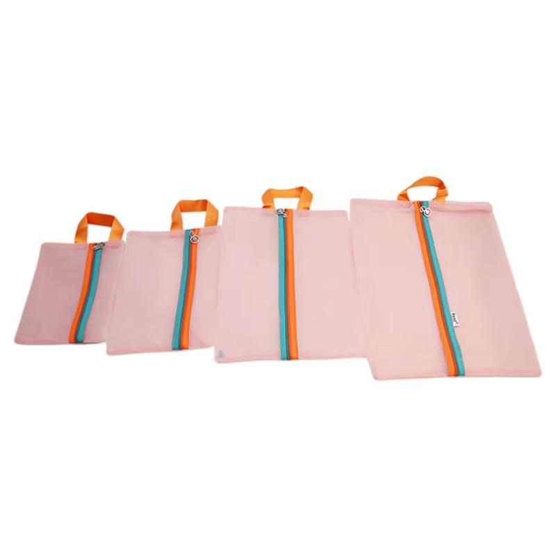 4pcs/set Women Travel Storage Bag Portable Travel Mesh Bag Case Toiletry Clothes Underwear Hanging Storage Bag Organizer Pouch рожевий
4pcs/set Women Travel Storage Bag Portable Travel Mesh Bag Case Toiletry Clothes Underwear Hanging Storage Bag Organizer Pouch рожевий
