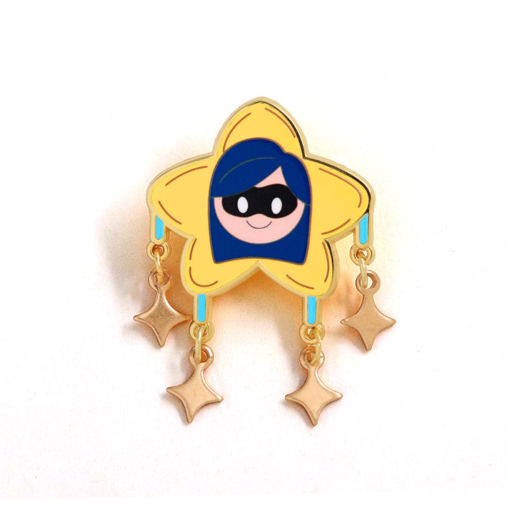 Star Brooch Cartoon Anime Character Pendant - Creative Badge for Backpack and Clothing Accessories.
Star Brooch Cartoon Anime Character Pendant - Creative Badge for Backpack and Clothing Accessories.