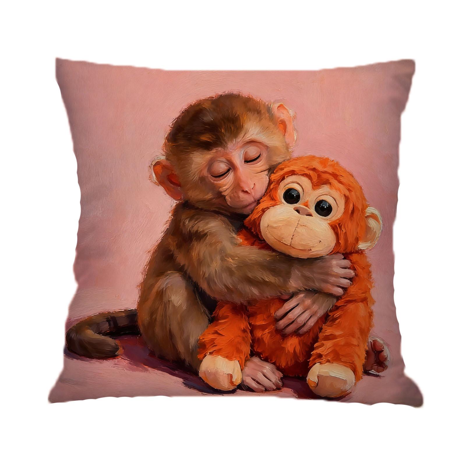 Adorable Little Monkey Themed Items: Printed Pillowcase, Square Throw Pillow, 40*40cm one size
Adorable Little Monkey Themed Items: Printed Pillowcase, Square Throw Pillow, 40*40cm one size