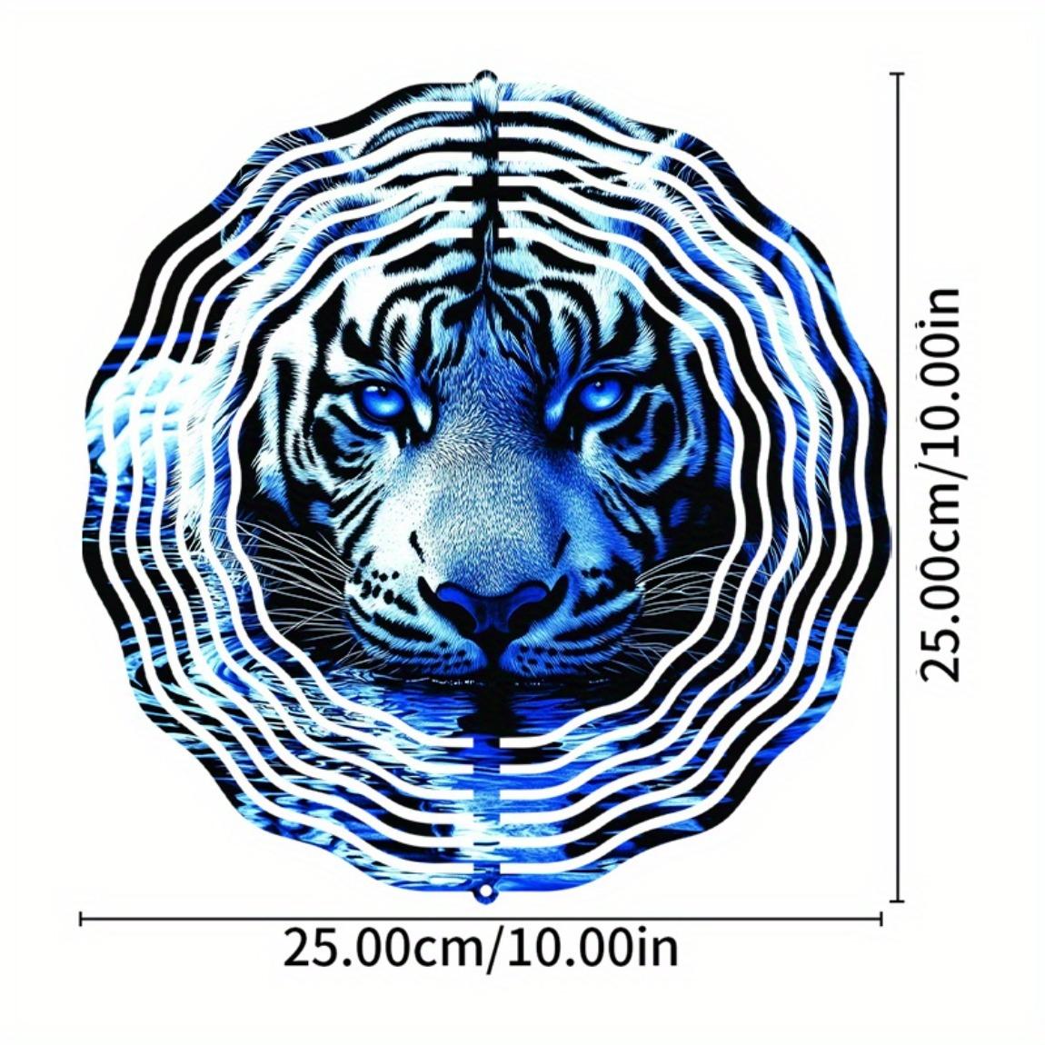 Металлический ветряной спиннер 3D дизайн голубого тигра подвесной декор для сада двора балкона наружное украшение батарея не требуется 01A
Металлический ветряной спиннер 3D дизайн голубого тигра подвесной декор для сада двора балкона наружное украшение батарея не требуется 01A