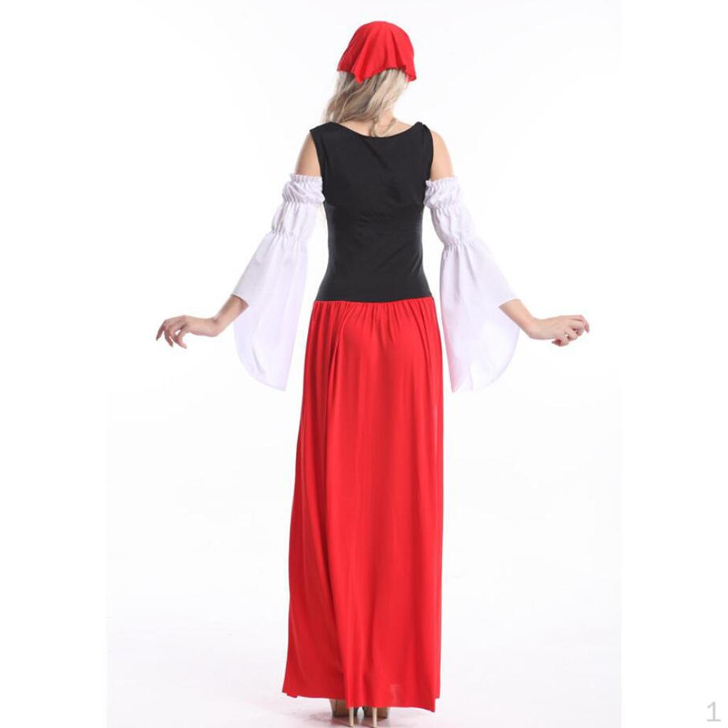 Maid Adult Costume Bavarian Wench Long Dirndl Dress Hood Set M
Maid Adult Costume Bavarian Wench Long Dirndl Dress Hood Set M