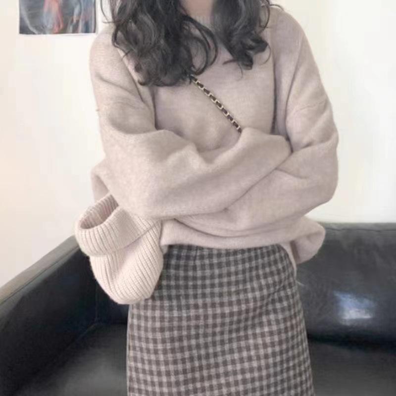 Thickened autumn and winter new loose and lazy pullover versatile bottoming knitted sweater inner sweater women s outer wear One size
Thickened autumn and winter new loose and lazy pullover versatile bottoming knitted sweater inner sweater women s outer wear One size