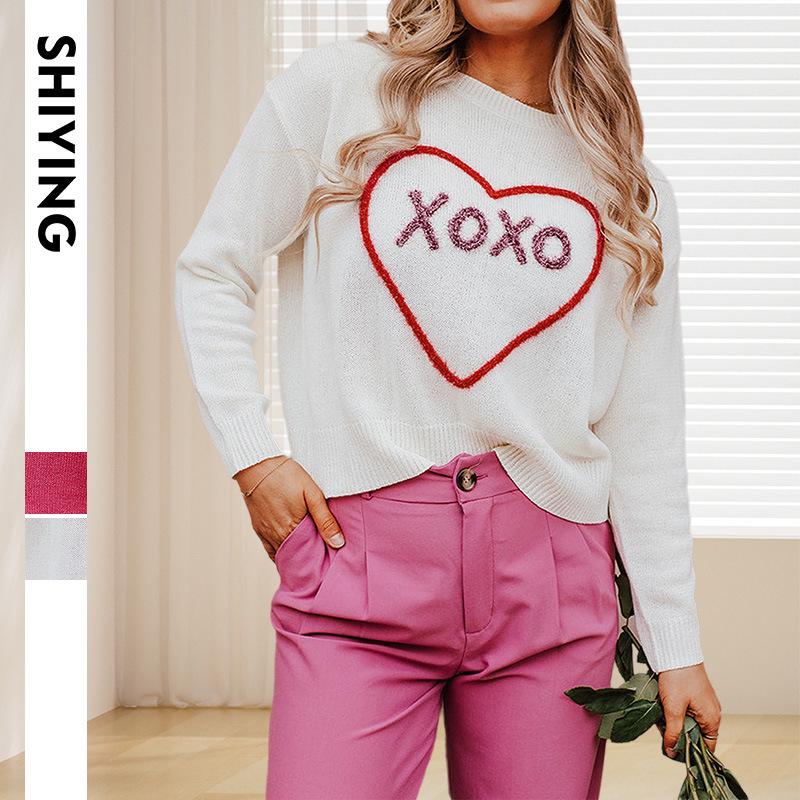 Shiying Women s Heart Print Long Sleeve Pullover Sweater - Versatile & Stylish Round Neck Top L белый
Shiying Women s Heart Print Long Sleeve Pullover Sweater - Versatile & Stylish Round Neck Top L белый