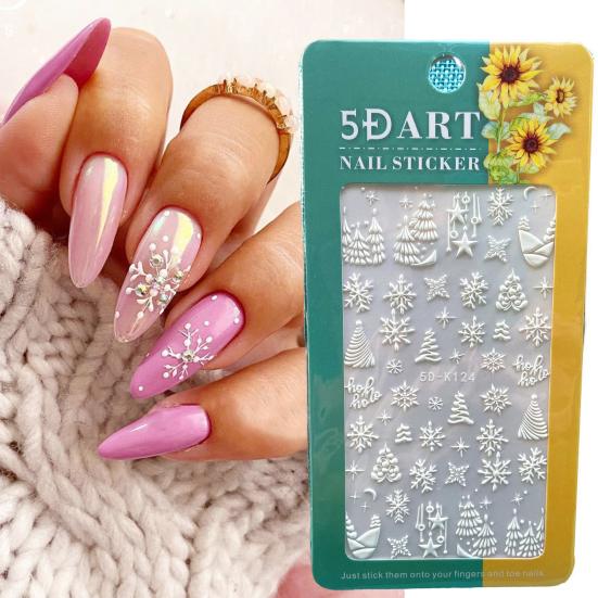Attractive Christmas Nail Sticker Exquisite Pattern Excellent Self Adhesive Xmas Snowflake Style Decal A
Attractive Christmas Nail Sticker Exquisite Pattern Excellent Self Adhesive Xmas Snowflake Style Decal A