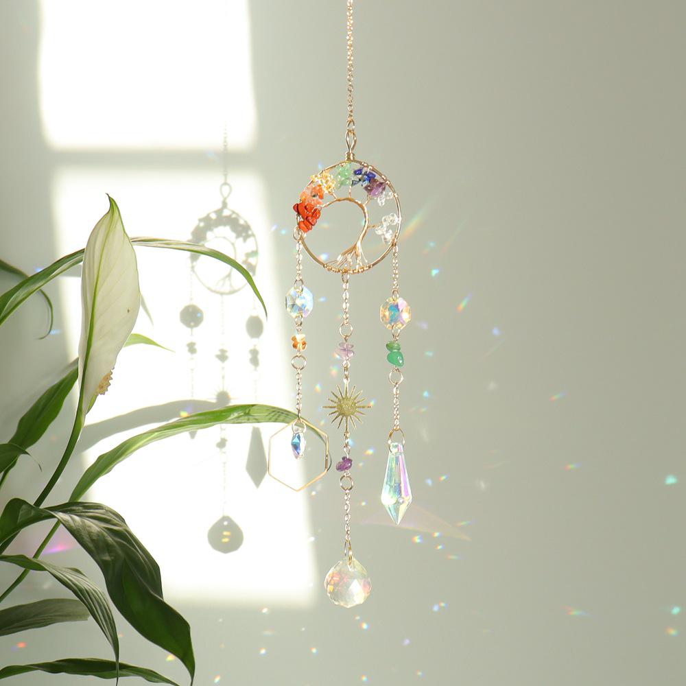 Dreamcatcher Tree of Life Crystal Suncatcher Pendant for Festive Garden Decor T120
Dreamcatcher Tree of Life Crystal Suncatcher Pendant for Festive Garden Decor T120
