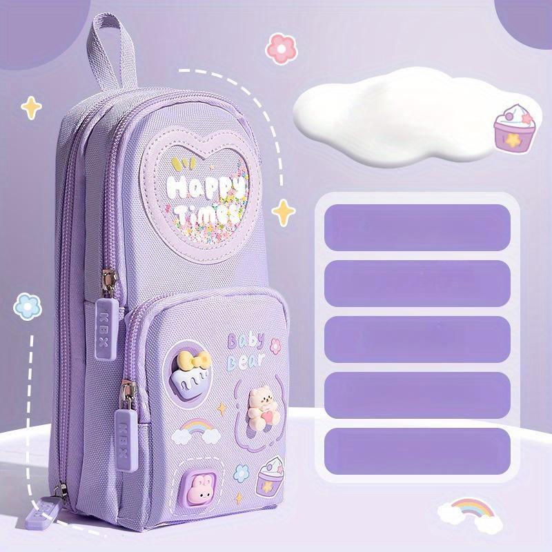 Multi-layer Large-capacity Beautiful schoolbag pencil case simple and cute girl stationery pencil case
Multi-layer Large-capacity Beautiful schoolbag pencil case simple and cute girl stationery pencil case