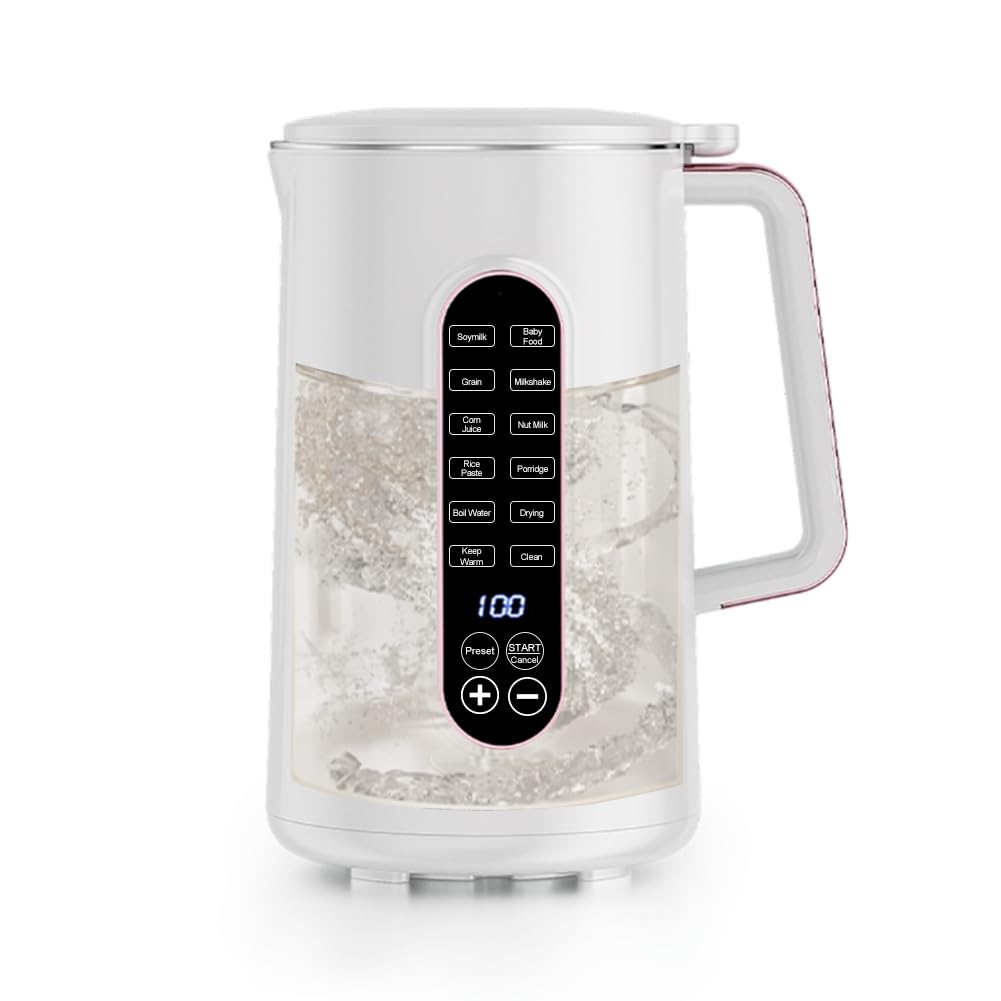 Large 12 Cooking MACOLAUDER Soy Milk Maker 12 Hour Reservation Soup Maker Porridge Maker Jam Maker Electric Juicer Mixer 304 Stainless Steel
Large 12 Cooking MACOLAUDER Soy Milk Maker 12 Hour Reservation Soup Maker Porridge Maker Jam Maker Electric Juicer Mixer 304 Stainless Steel