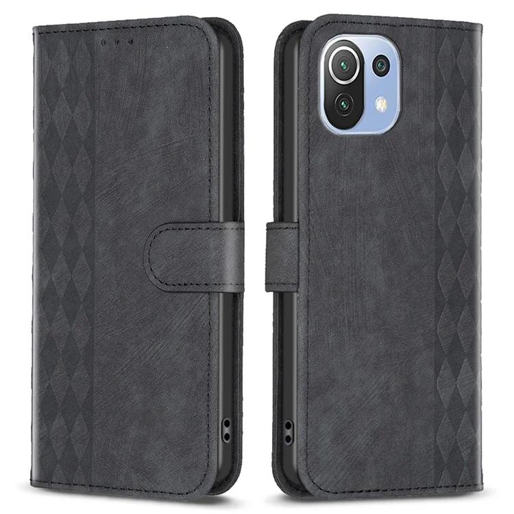 Phone Case for Xiaomi 11 Lite 5G NE / Mi 11 Lite 4G / 5G PU Leather Grid Pattern Imprinted Stand Wallet Cover
Phone Case for Xiaomi 11 Lite 5G NE / Mi 11 Lite 4G / 5G PU Leather Grid Pattern Imprinted Stand Wallet Cover