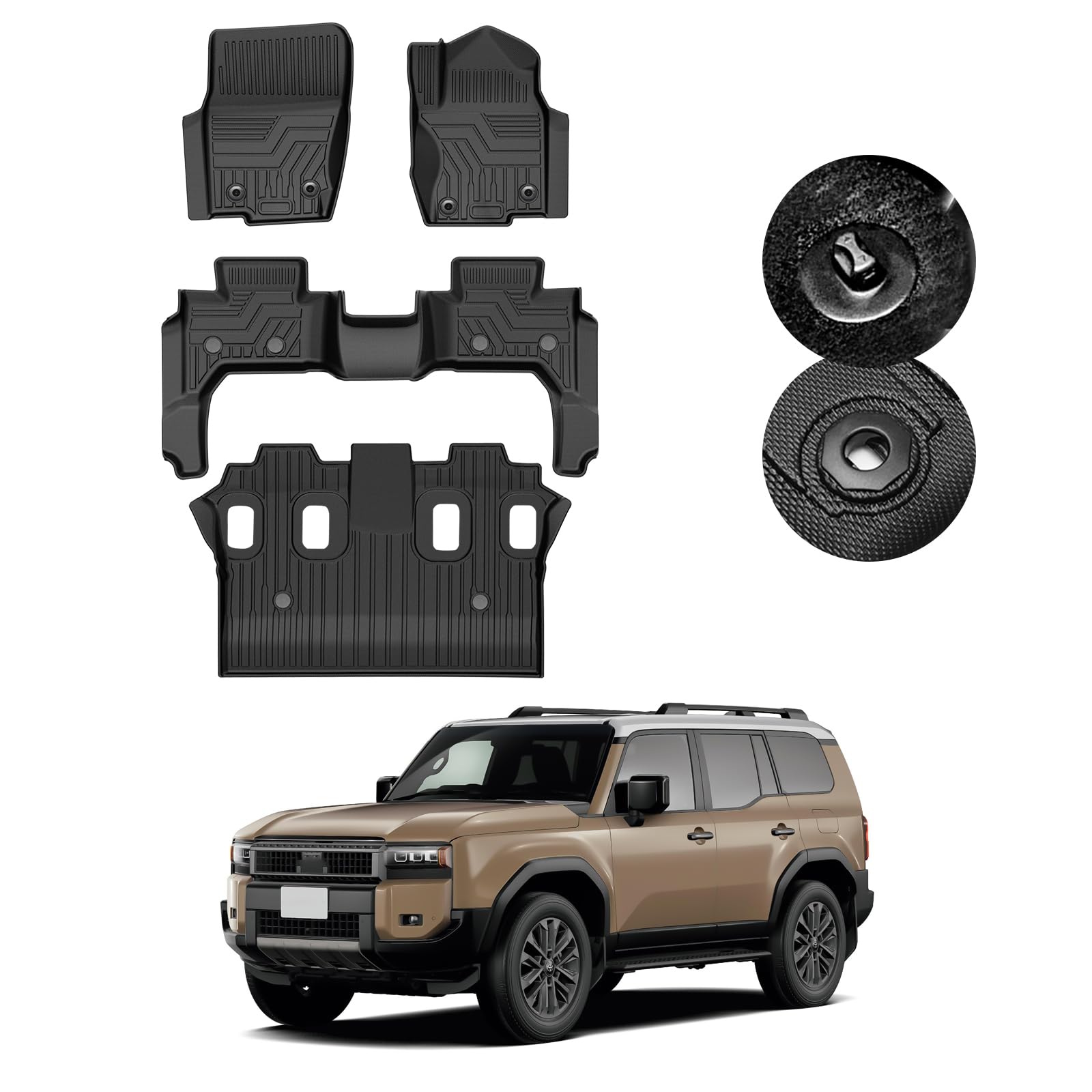 GIMUYA Коврики для пола Toyota New Land Cruiser серии 250 3D Водонепроницаемые 3D Структура GDJ250W TRJ250W ZX VX Апрель 2024 г. Настоящее время Коврик в багажник Коврик для автомобиля Специальный чёрный
GIMUYA Коврики для пола Toyota New Land Cruiser серии 250 3D Водонепроницаемые 3D Структура GDJ250W TRJ250W ZX VX Апрель 2024 г. Настоящее время Коврик в багажник Коврик для автомобиля Специальный чёрный