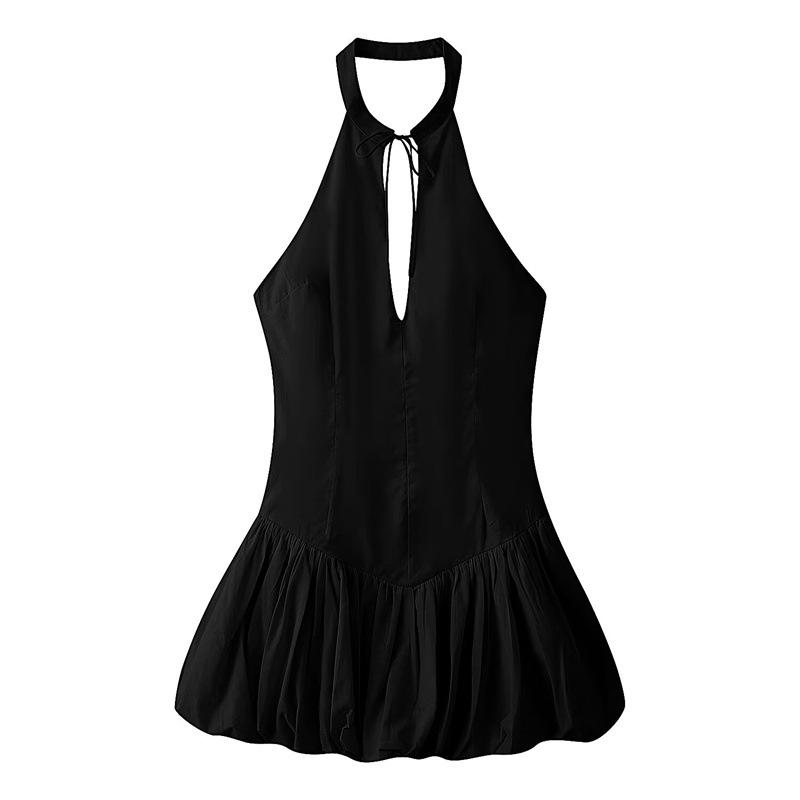 2026 Women s Poplin Halter Neck Balloon Silhouette Short Dress Small чёрный
2026 Women s Poplin Halter Neck Balloon Silhouette Short Dress Small чёрный