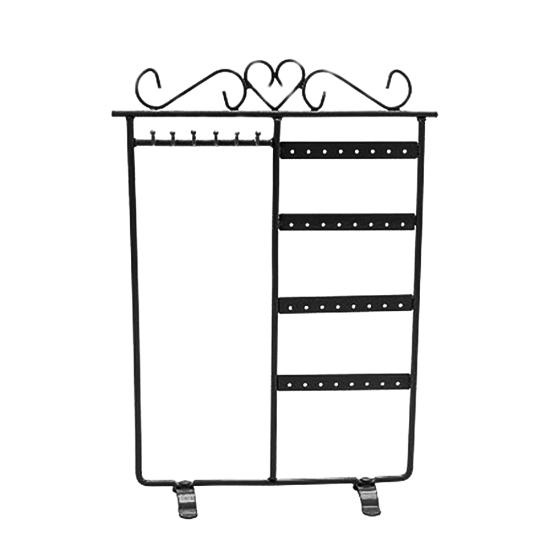 32 Holes 6 Hooks Necklace Hang Stand Holder 4 Tiers Jewelry Show Rack Organizer чорний
32 Holes 6 Hooks Necklace Hang Stand Holder 4 Tiers Jewelry Show Rack Organizer чорний