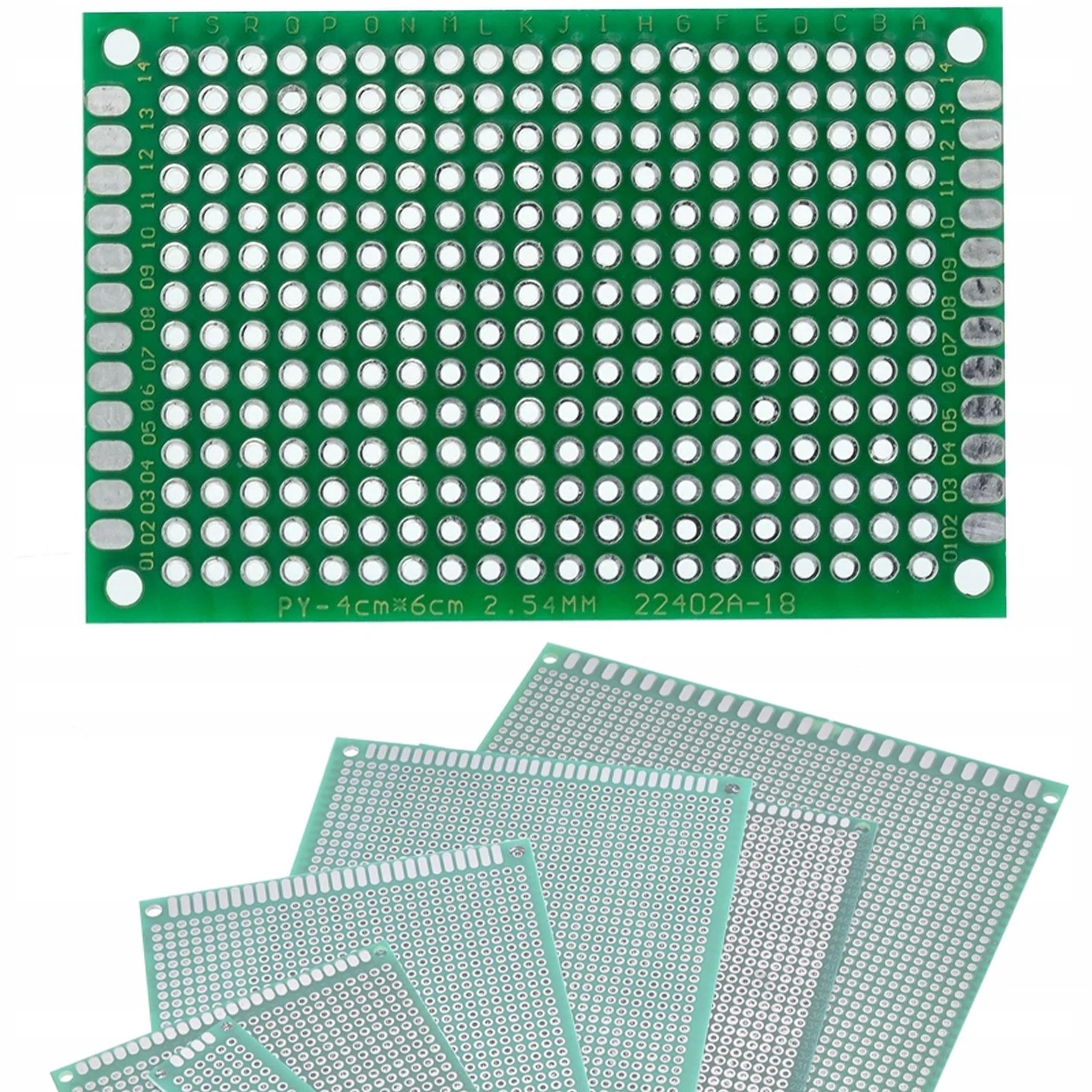 Rosfix Dwustronna Płytka Prototypowa 40 x 60 mm – Uniwersalna do Montażu THT | Raster Otworów 2,54 mm | Zielona Soldermaski
Rosfix Dwustronna Płytka Prototypowa 40 x 60 mm – Uniwersalna do Montażu THT | Raster Otworów 2,54 mm | Zielona Soldermaski