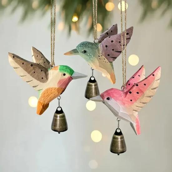 Handmade Wooden Hummingbird Wind Chime Weather-proof Indoor Outdoor Garden Patio Carving Hummingbird Hanging Wind Bell Decoration Ornament рожевий
Handmade Wooden Hummingbird Wind Chime Weather-proof Indoor Outdoor Garden Patio Carving Hummingbird Hanging Wind Bell Decoration Ornament рожевий