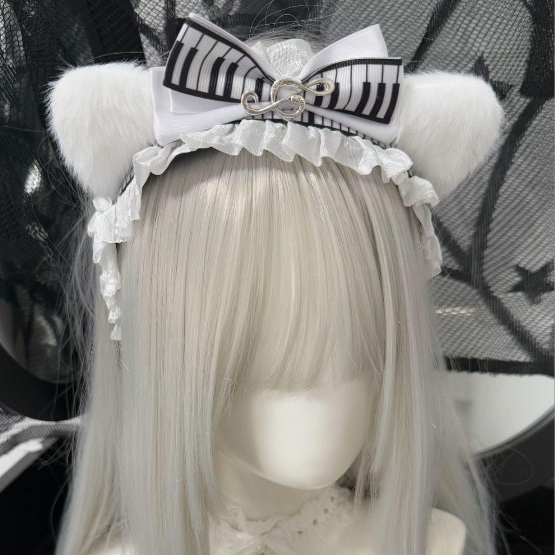 hair band hair bow Headband musical note cat ear plush gothic style Lolita y2k accessories hair accessories woman Head jewelry білий
hair band hair bow Headband musical note cat ear plush gothic style Lolita y2k accessories hair accessories woman Head jewelry білий