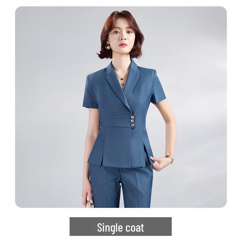 2026 Women s Elegant Short-Sleeve Suit Set - Thin, Fashionable Workwear for Professional and Administrative Commute S
2026 Women s Elegant Short-Sleeve Suit Set - Thin, Fashionable Workwear for Professional and Administrative Commute S