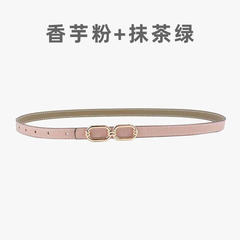 Dual-Purpose Leather Women S Belt Simple Double-Sided Available Thin Women S Belt With Casual Pants Dress Skirt 105cm
Dual-Purpose Leather Women S Belt Simple Double-Sided Available Thin Women S Belt With Casual Pants Dress Skirt 105cm
