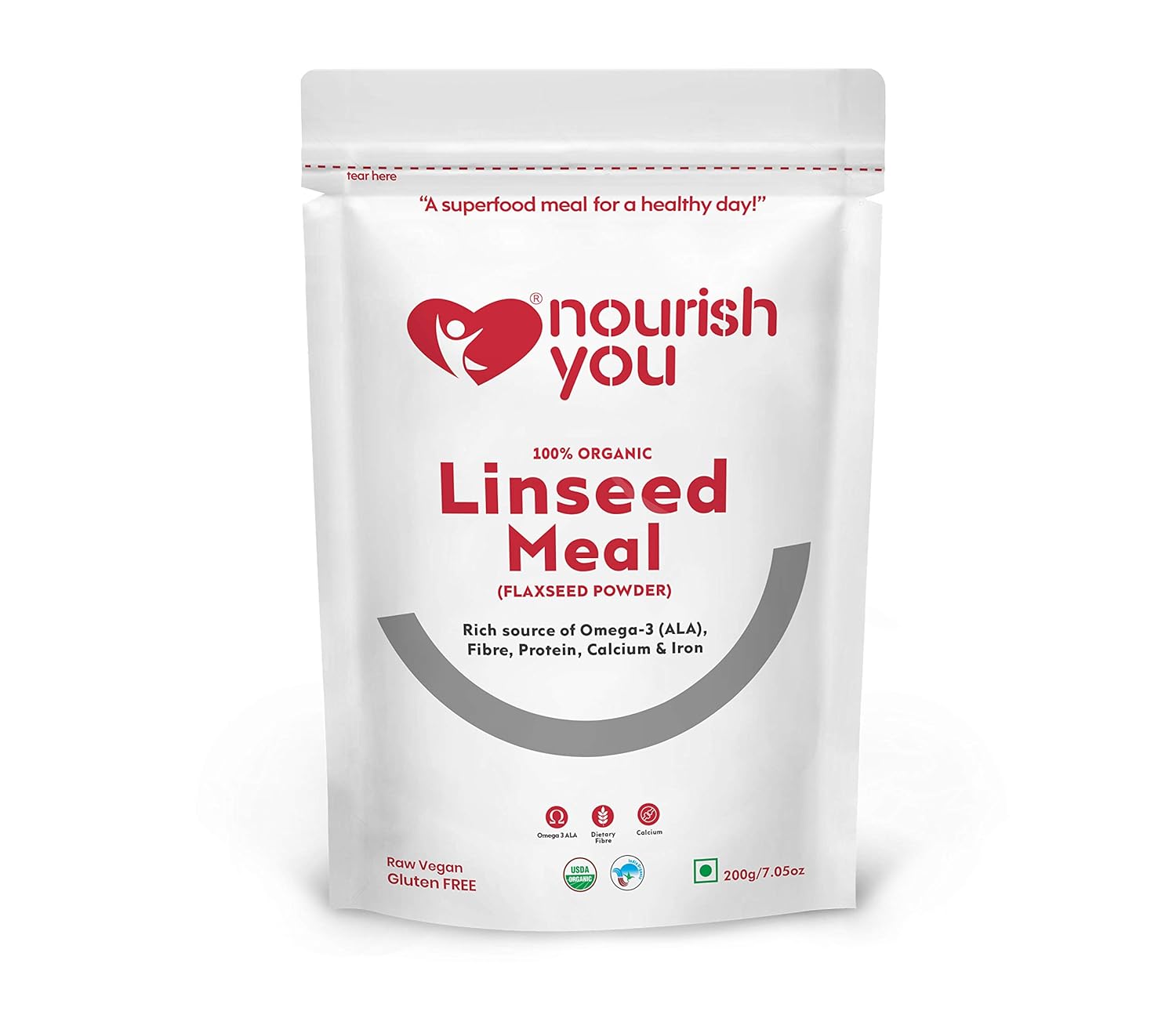 Nourish You Cold Milled Organic Flax Seed Powder Alsi Powder Rich In Omega 3 | 200gm 0.4lbs
Nourish You Cold Milled Organic Flax Seed Powder Alsi Powder Rich In Omega 3 | 200gm 0.4lbs