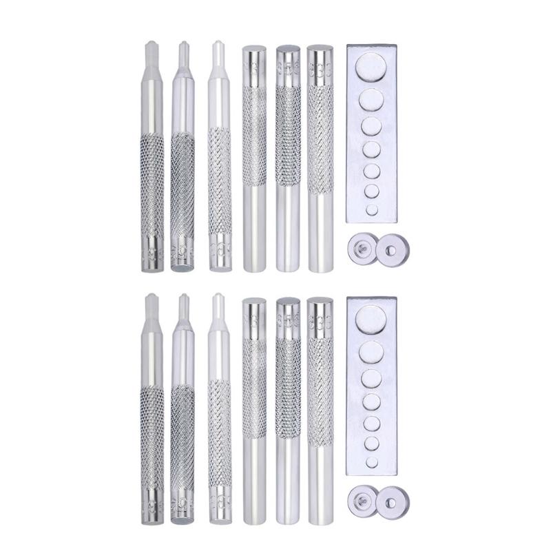 2Sets Metal Button Fastener Fixing Setting Tool Set, Button Fastener Install Tool for Leathercraft, Jackets, Clothing 1
2Sets Metal Button Fastener Fixing Setting Tool Set, Button Fastener Install Tool for Leathercraft, Jackets, Clothing 1