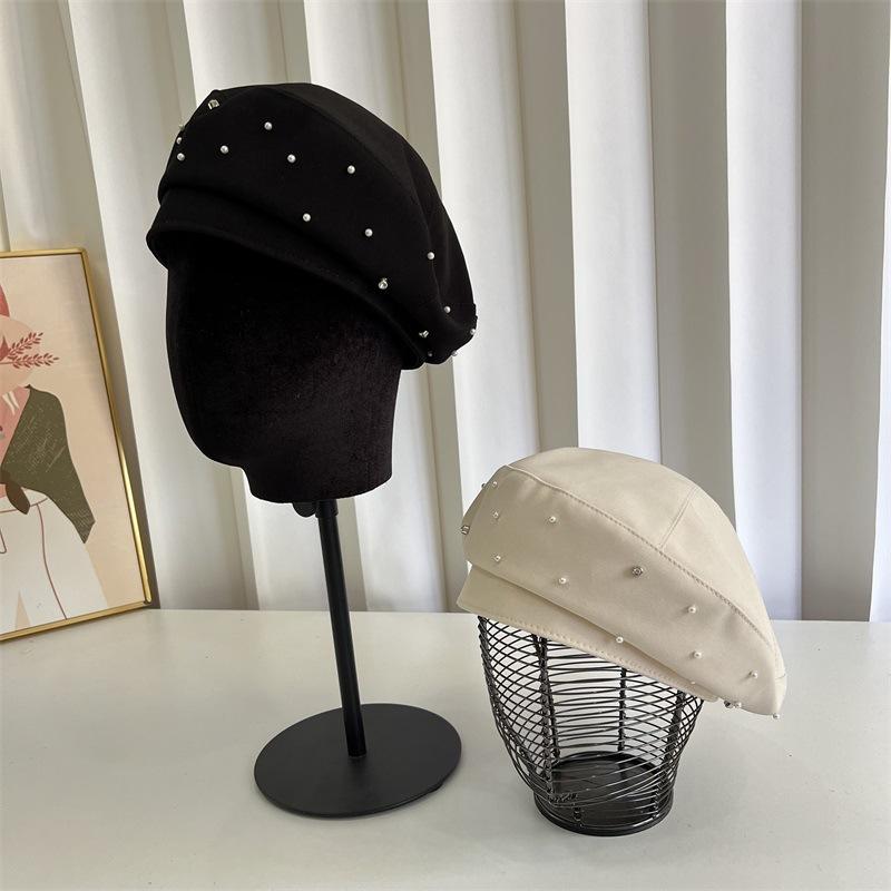 Pearl rhinestone beret women s spring and autumn fashion versatile temperament bud hat retro face little painter hat M(56-58cm) бежевий
Pearl rhinestone beret women s spring and autumn fashion versatile temperament bud hat retro face little painter hat M(56-58cm) бежевий
