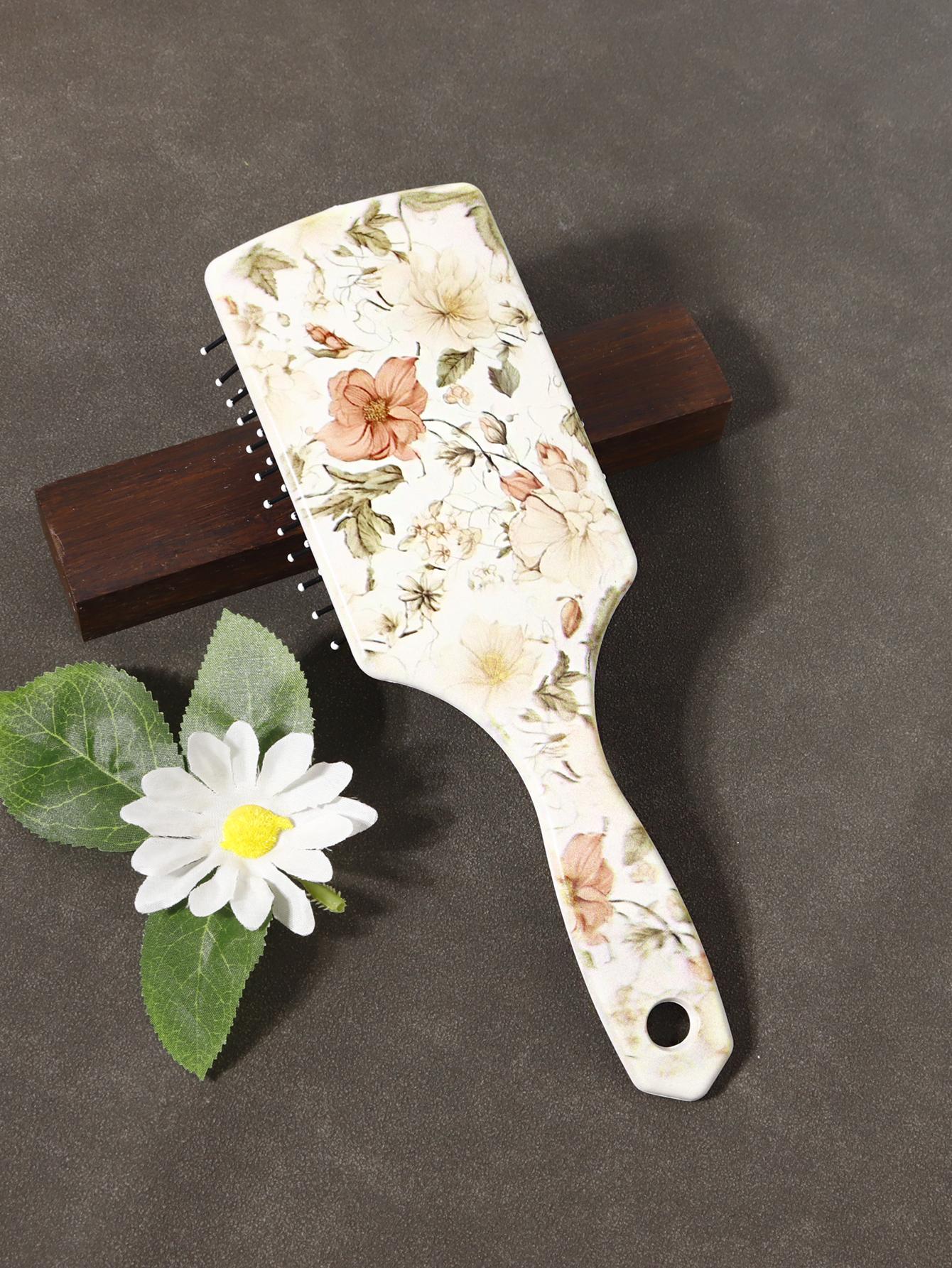 Hair brush with floral pattern, anti-static nylon hair brush, durable ABS plastic handle, gift, special for real hair wigs
Hair brush with floral pattern, anti-static nylon hair brush, durable ABS plastic handle, gift, special for real hair wigs