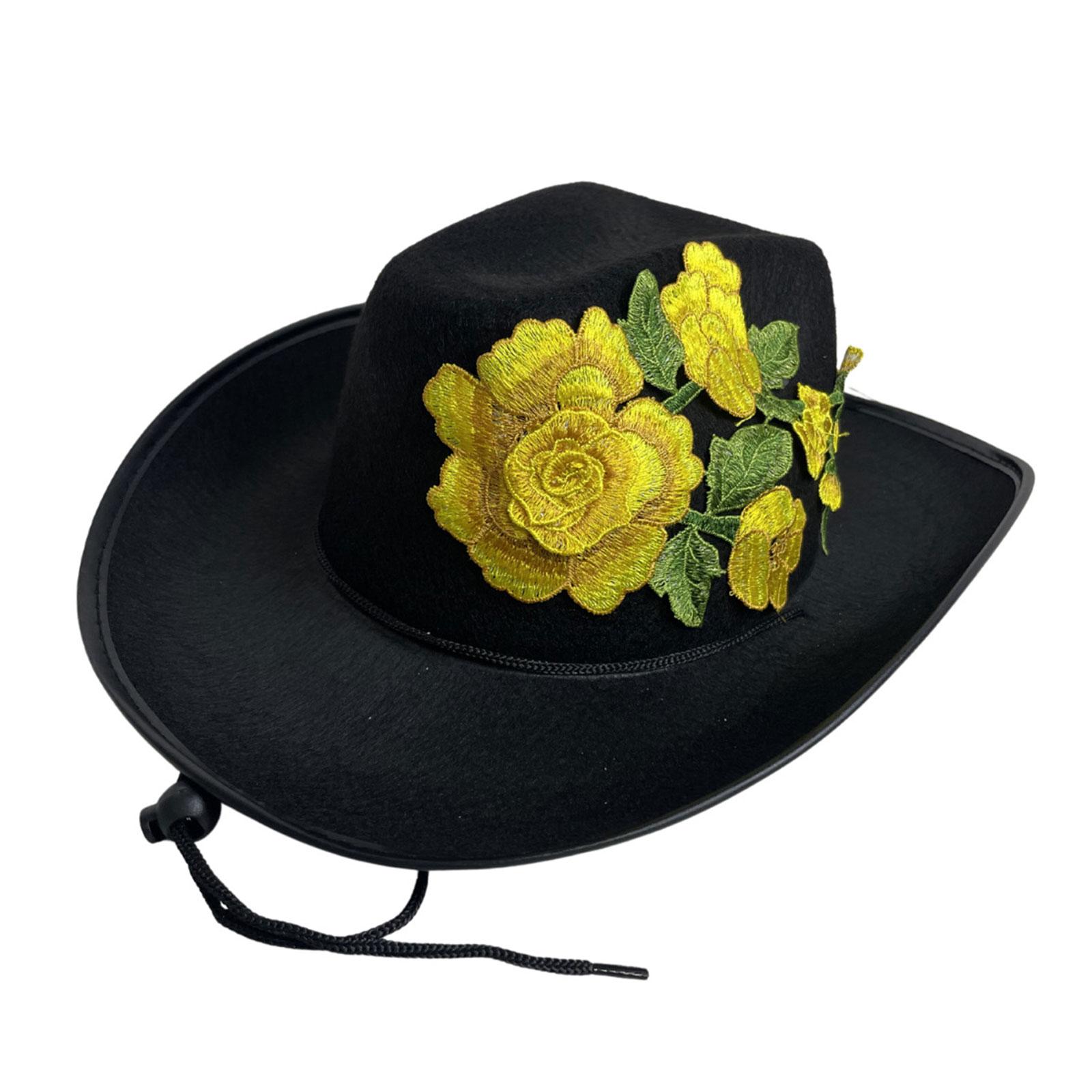 Wide Brims Hat for Concert Adult Unisex Embroidery Flower Top Hat Women Men Stage Props Hat Bachelorettes Party Supply
Wide Brims Hat for Concert Adult Unisex Embroidery Flower Top Hat Women Men Stage Props Hat Bachelorettes Party Supply